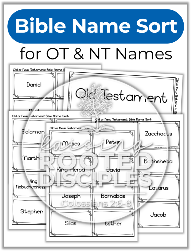 Bible Name Sort for OT NT Names Raising Rooted Disciples Bible Name Sort for OT NT Names Raising Rooted Disciples