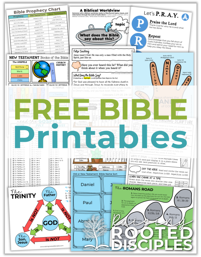FREE Printables ~ Raising Rooted Disciples FREE Printables ~ Raising Rooted Disciples