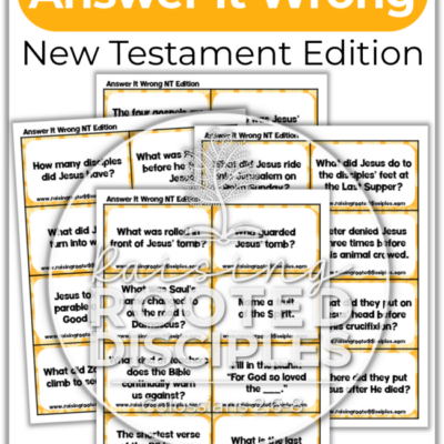 New Testament Answer it Wrong Game