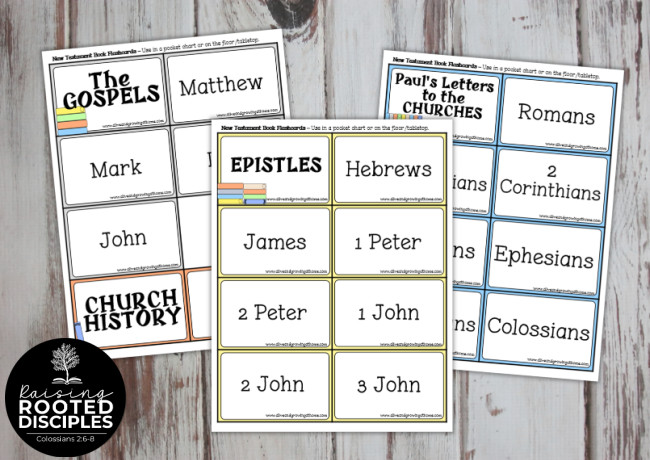 New Testament Books of the Bible Pack - NT book cards New Testament Books of the Bible Pack - NT book cards
