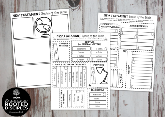 New Testament Books of the Bible Pack - cut and paste activity New Testament Books of the Bible Pack - cut and paste activity