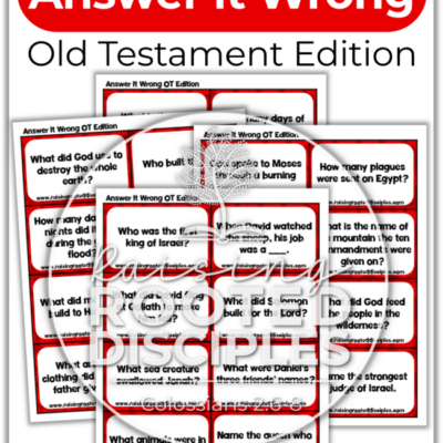 Old Testament Answer it Wrong Game