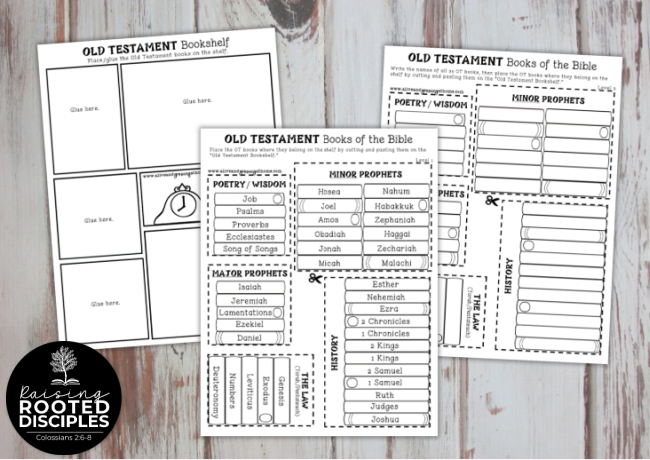 Old Testament Books of the Bible Pack - cut and paste activity Old Testament Books of the Bible Pack - cut and paste activity