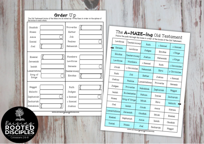 Old Testament Books of the Bible Pack - mazes and worksheets Old Testament Books of the Bible Pack - mazes and worksheets