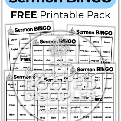 Sermon BINGO Game Boards