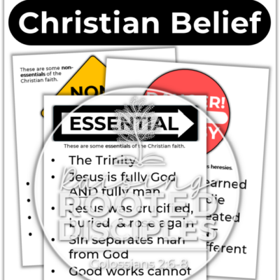 3 Categories of Christian Belief Posters