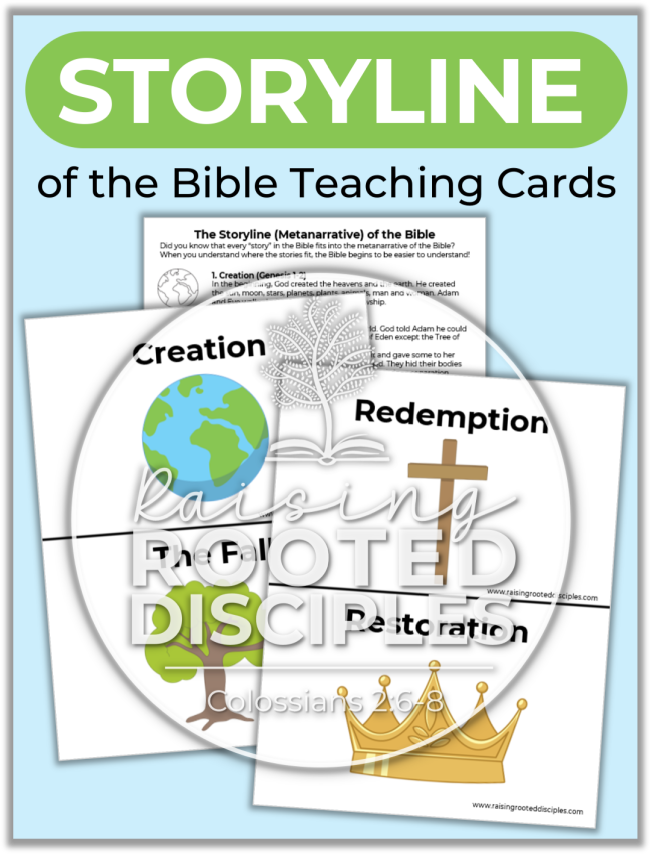 The Storyline of the Bible Teaching Cards - Raising Rooted Disciples The Storyline of the Bible Teaching Cards - Raising Rooted Disciples